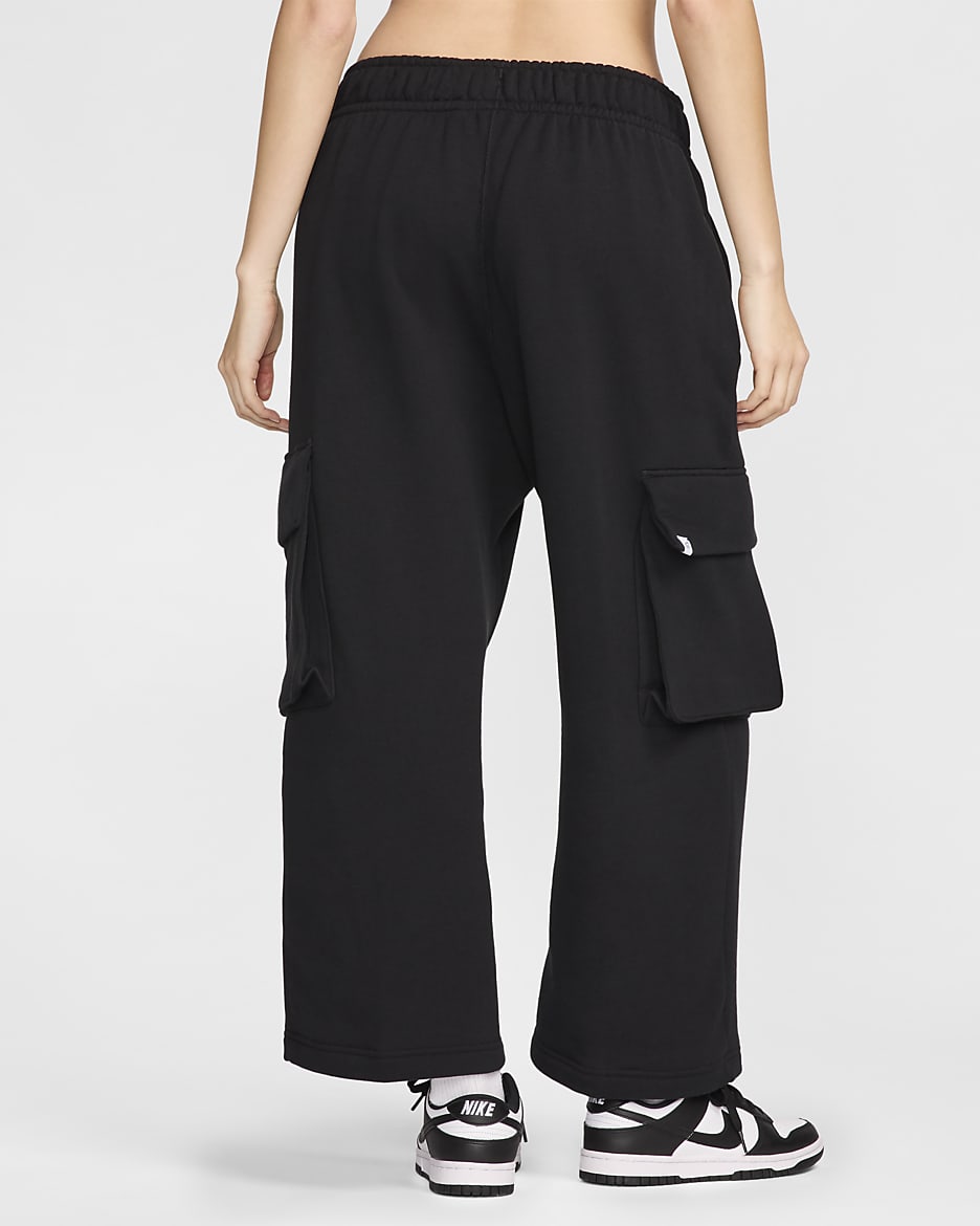 Nike Sportswear Women s Low Rise Oversized French Open Hem Terry Trousers